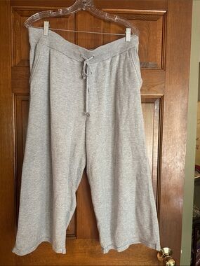 MICHAEL Michael Kors Light Gray Elevated Athleisure Drawstring Sweatpants